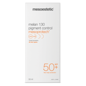 Mesoestetic Melan 130 Pigment control SPF 50+ on Cocoruby Skin Clinic